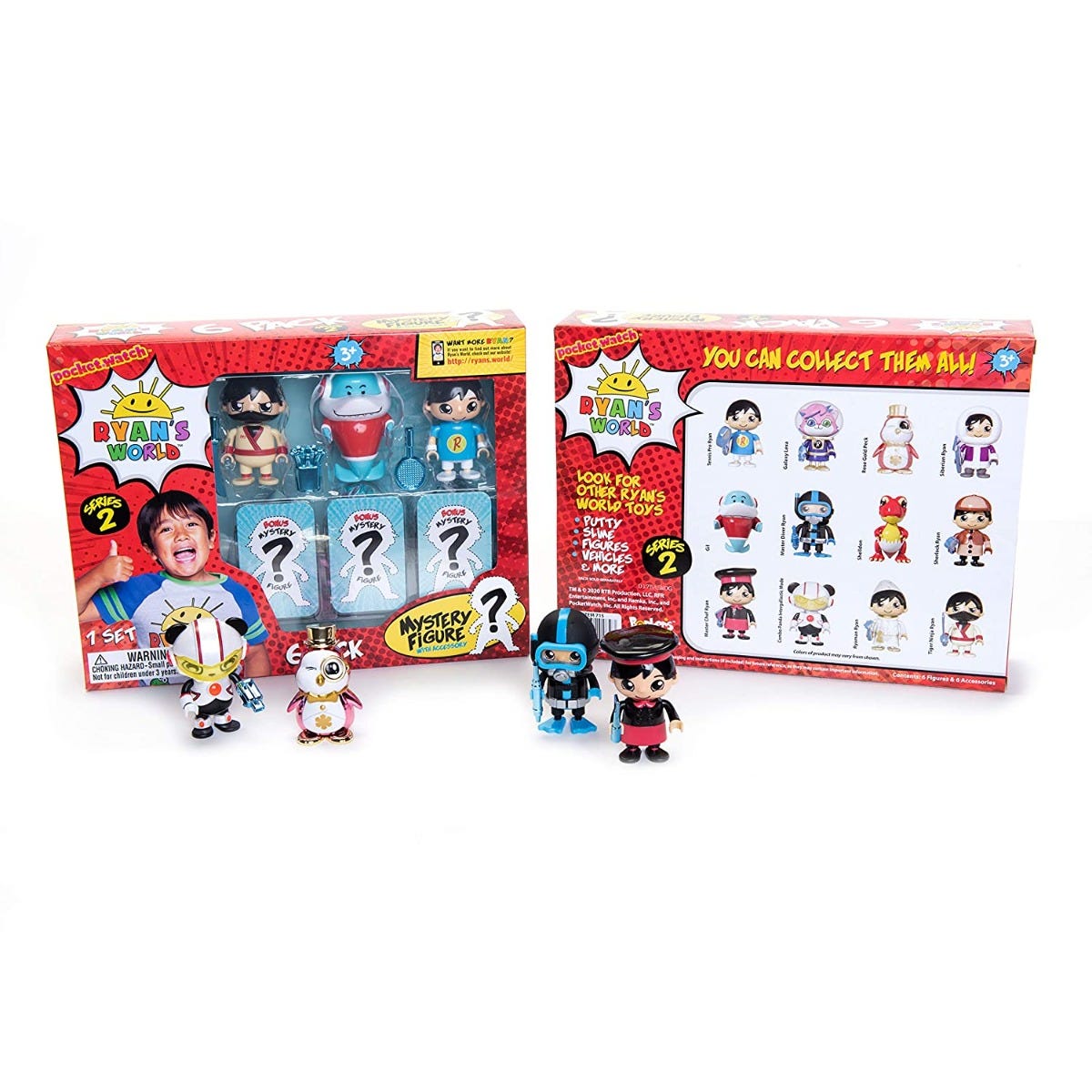 Ryan s World 6 Pack Collectible Mystery Figure Set Series 2